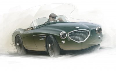 Healey 100 – re-imagined by Caton – 70yrs on