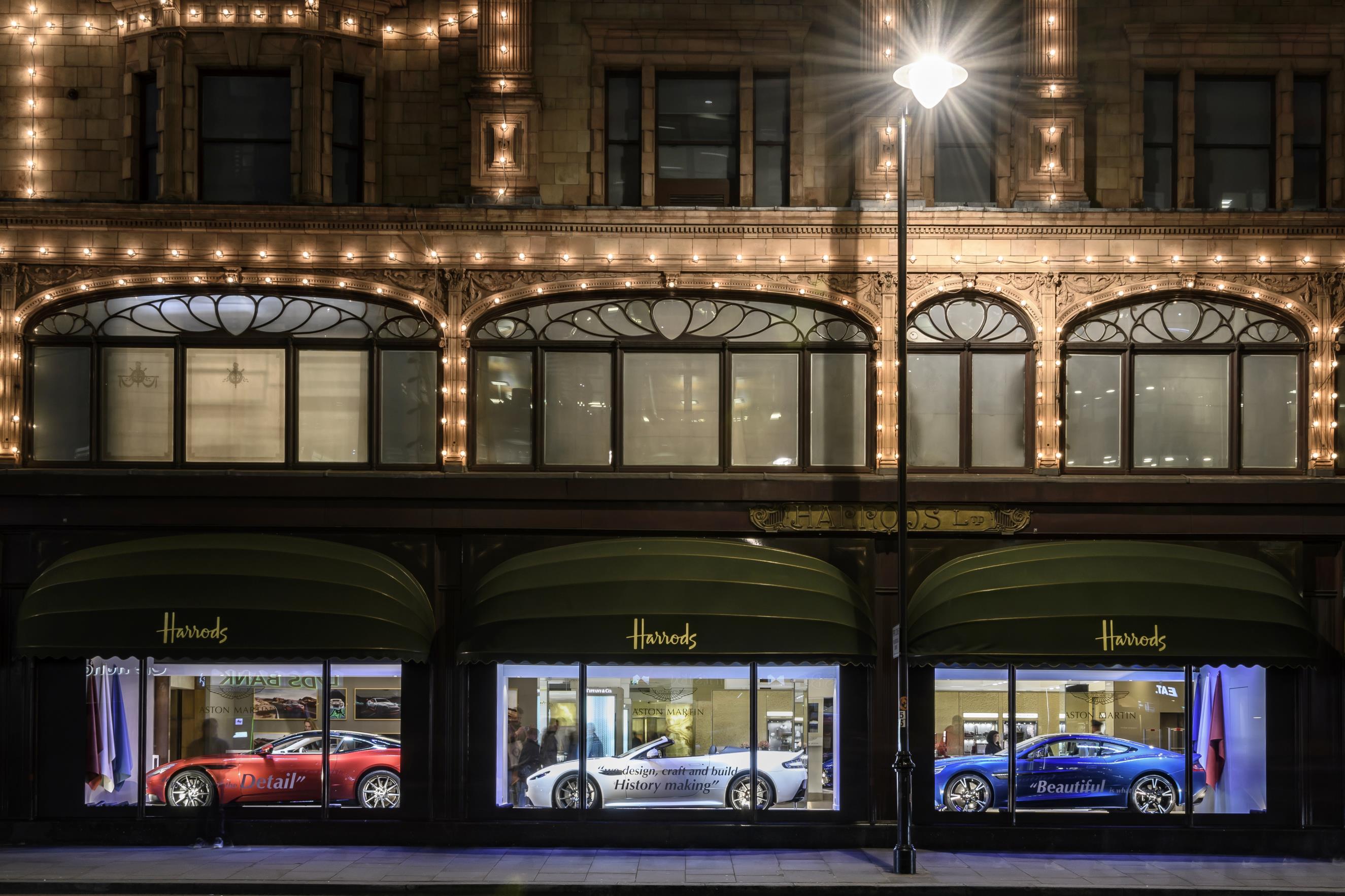 Harrods celebrate the British Heritage of Aston Martin