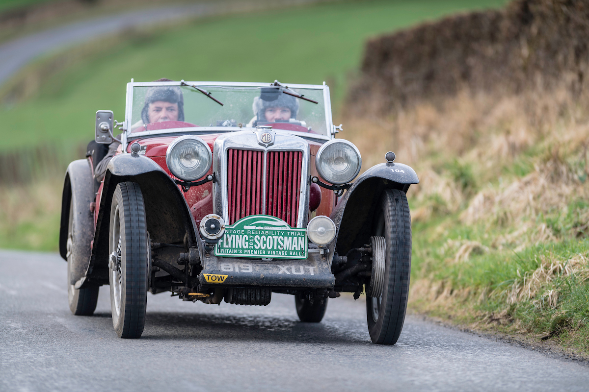 1939 MG TB wins Flying Scotsman