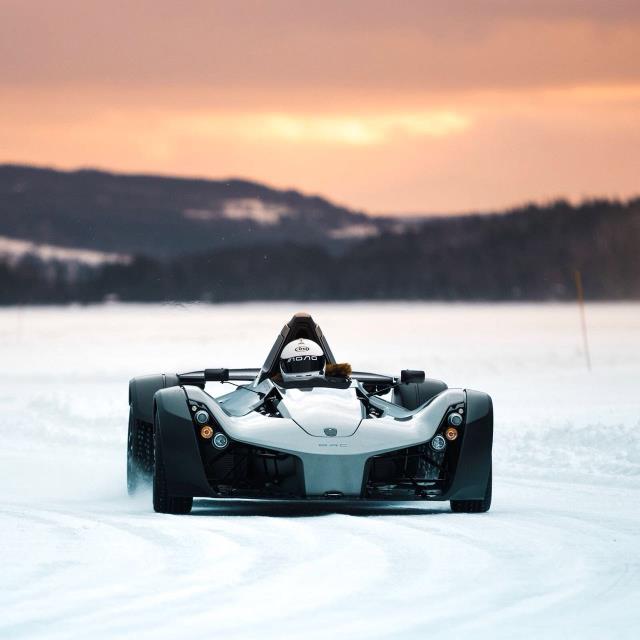 BAC test Mono on the Frozen lakes of Sweden