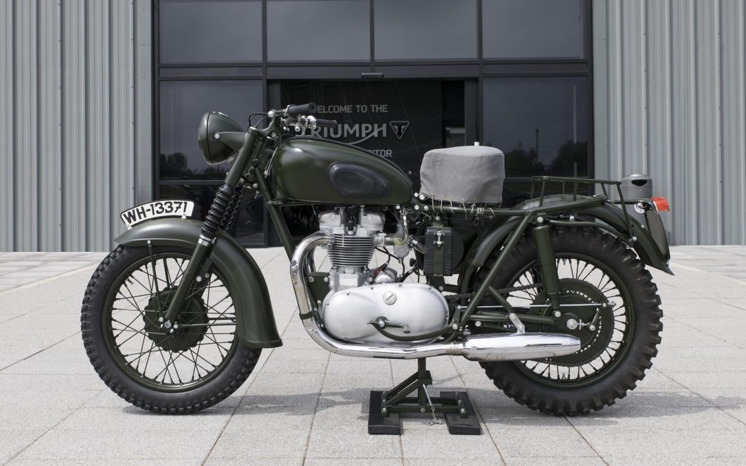 Steve McQueen Triumph 650cc Motorcycle on Public Display