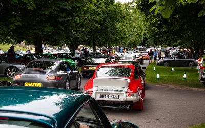 Simply loads of Porsches at Beaulieu